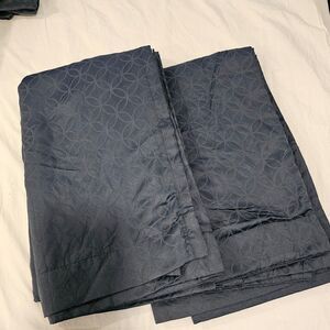 COPY - 34"x103" Fieldcrest Rod Pocket/Back Tab Dark Teal Blackout Curtains Drap…